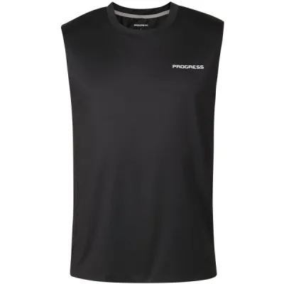 PROGRESS DRIVER SINGLET Pánský sportovní nátělník, černá, velikost S