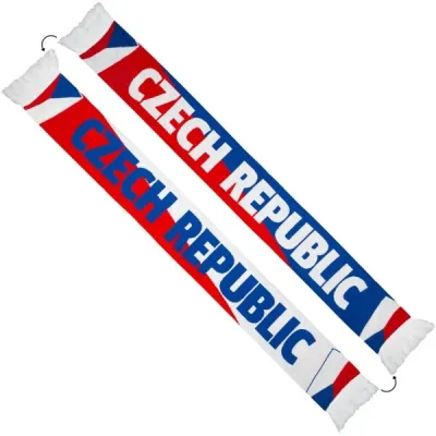 FLLÖS FANLINE SCARF CZECH 5 Zimní šála, bílá, velikost UNI