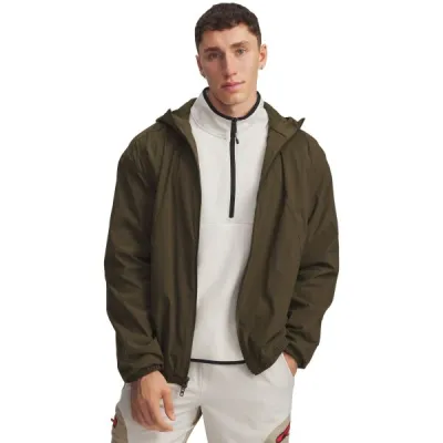 Under Armour UNSTOPPABLE TEXTURED WOVEN Pánská lehká bunda, khaki, velikost M