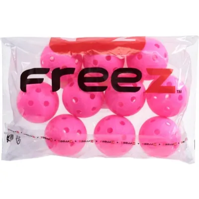 FREEZ PRIME II 10 PCS Florbalový míček, růžová, velikost UNI
