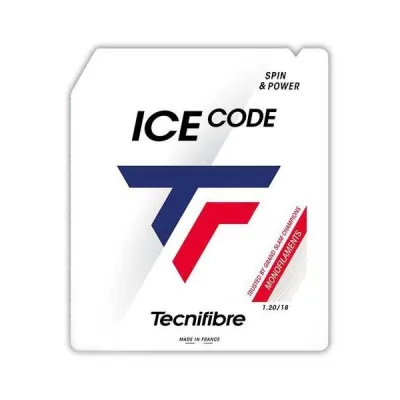 TECNIFIBRE ICE CODE 1.25 MM Tenisový výplet, bílá, velikost UNI