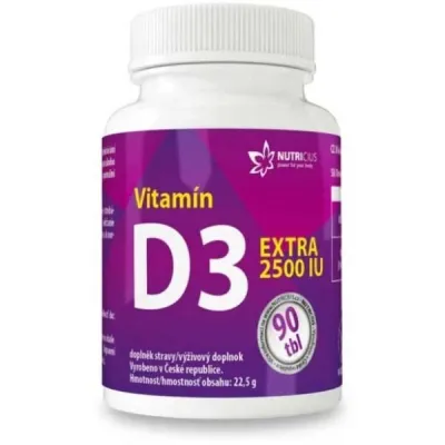 NUTRICIUS VITAMÍN D3 EXTRA 90 TAB Vitamín, , velikost UNI