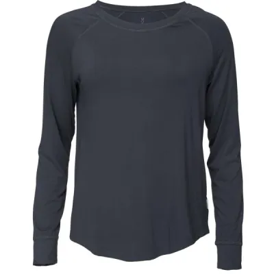 BOODY GOODNIGHT RAGLAN SLEEP TOP Dámské pyžamové tričko, tmavě šedá, velikost S