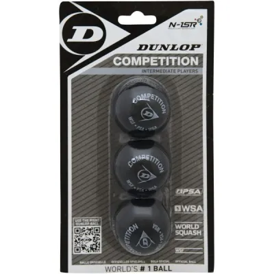 Dunlop COMP 3BBL Míček na squash, černá, velikost UNI