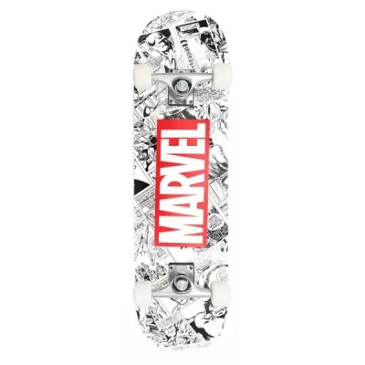 Disney MARVEL COMICS Skateboard, bílá, velikost UNI