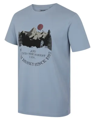 Husky Tee Moon M M, light blue Pánské bavlněné triko