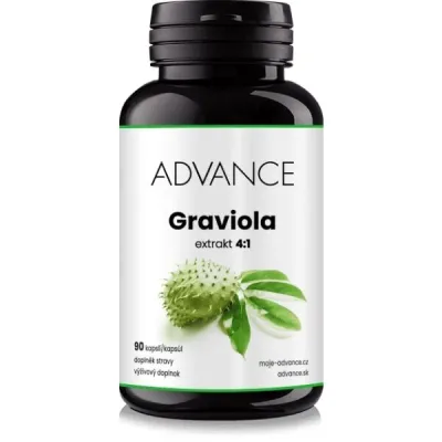 ADVANCE NUTRACEUTICS GRAVIOLA 90 KAPSLÍ - EXTRAKT 4:1 Graviola, , velikost UNI