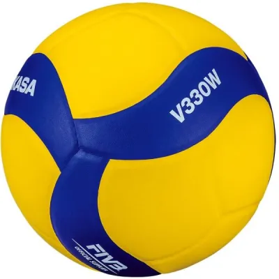 Mikasa V330W Volejbalový míč, žlutá, velikost OS