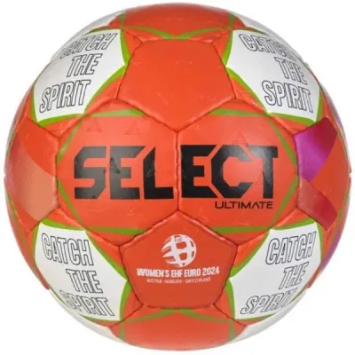 Select HB ULTIMATE EHF EURO WOMEN Házenkářský míč, oranžová, velikost 2