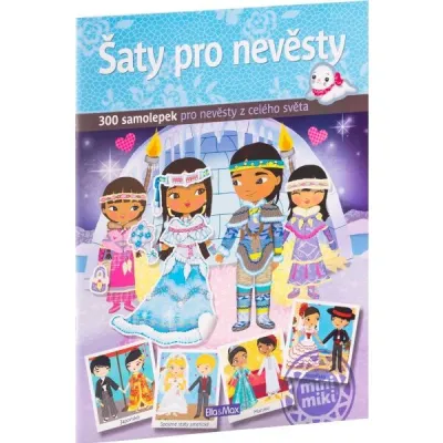 ELLA & MAX ŠATY PRO NEVĚSTY Kniha samolepek, mix, velikost UNI