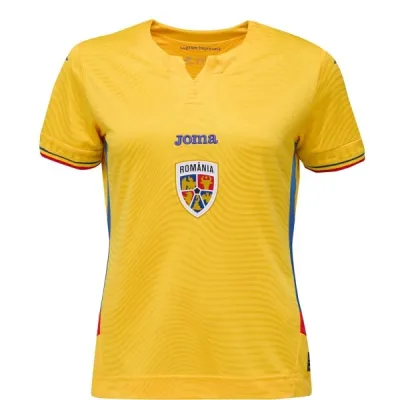 Joma FED. FUTBOL RUMANÍA 1ST WOMEN SHORT SLEEVE T-SHIRT Dámský fotbalový dres, žlutá, velikost L