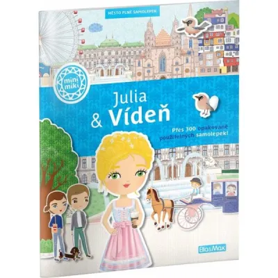 ELLA & MAX JULIA & VÍDEŇ Město plné samolepek, mix, velikost UNI