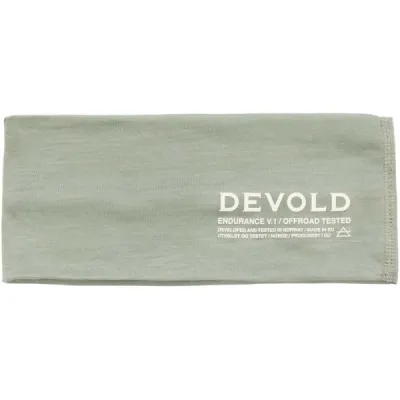 Devold ENDURANCE MERINO LIGHT HEADBAND Unisex merino čelenka, šedá, velikost UNI