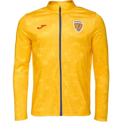 Joma FED. FUTBOL RUMANÍA PRE-GAME FULL ZIP SWEATSHIRT Pánská fotbalová mikina, žlutá, velikost M