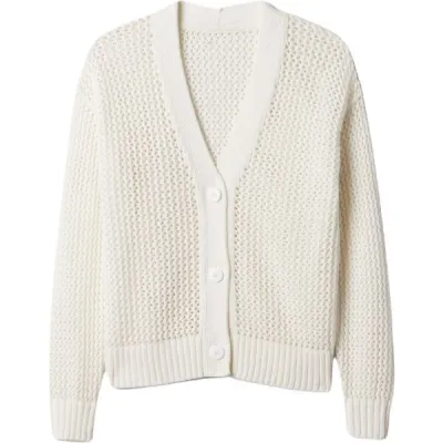 GAP LS CROCHET Dámský svetr, bílá, velikost XXS