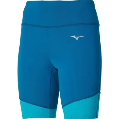 Mizuno IMPULSE CORE MID TIGHT Dámské běžecké šortky, modrá, velikost XS