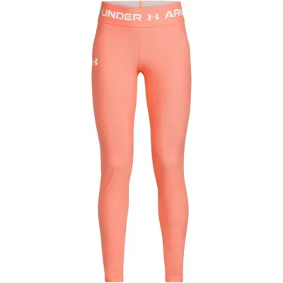 Under Armour ARMOUR LEGGINS Dívčí legíny, lososová, velikost XL
