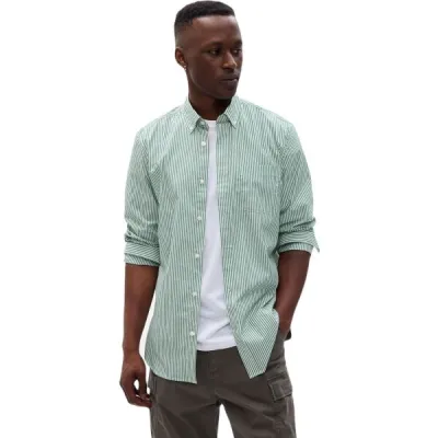 GAP ECO COOL MAX POP Pánská košile, světle zelená, velikost XS