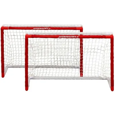 WINNWELL 32" DOUBLE PVC MINI SET Hokejová branka, červená, velikost 32"