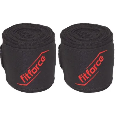 Fitforce WRAPS S 450 Bandáž, černá, velikost UNI