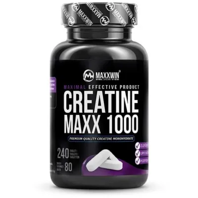 MAXXWIN CREATINE MAXX 1000 BEZ PŘÍCHUTĚ 240 TABLET Kreatinové tablety, , velikost UNI