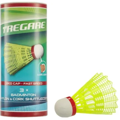 Tregare NSCW 3 FAST Badmintonové míčky, žlutá, velikost UNI