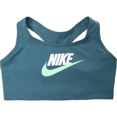 Nike SWOOSH PLUS FUTURA Dámská sportovní podprsenka, tmavě zelená, velikost 1x