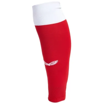 CASTORE TOP SOCK FOOTLESS Pánské fotbalové štulpny, červená, velikost L/XL