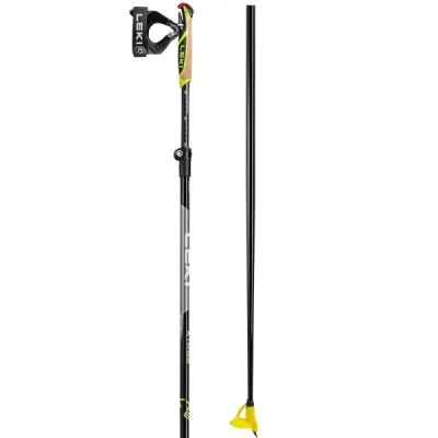 Leki XTA 6.5 VARIO Hole na běžky, černá, velikost 145 - 165