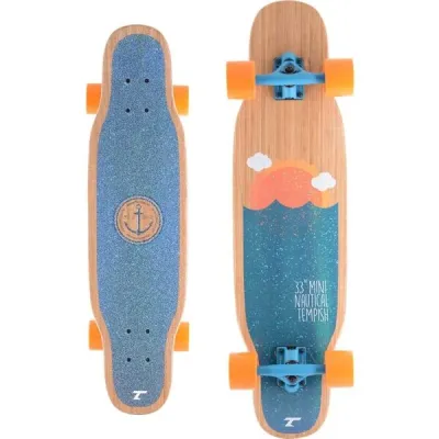 Tempish MINI NAUTICAL Lehký a flexibilní longboard, hnědá, velikost UNI