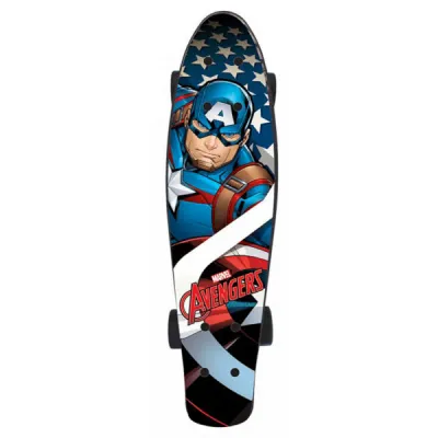 Disney CAPITAIN AMERIKA Skateboard, černá, velikost UNI