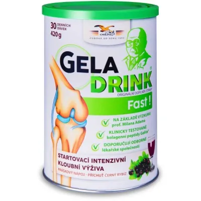 GELADRINK FAST ČERNÝ RYBÍZ 420 G Startovací kloubní výživa, , velikost 420 G