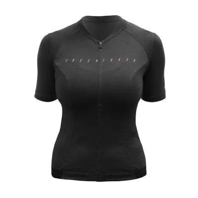 Fresh Trash WOMEN'S LITE MERINO JERSEY TRUE BLACK Velikost: M