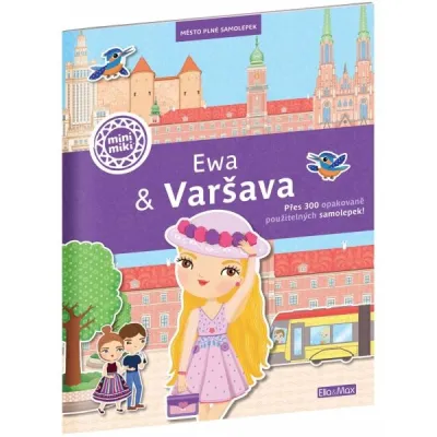 ELLA & MAX EWA & VARŠAVA Město plné samolepek, mix, velikost UNI