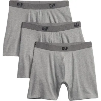 GAP V-3PK BASIC Pánské boxerky, šedá, velikost L