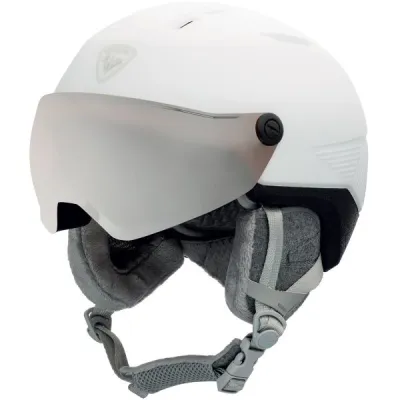 Rossignol FIT VISOR IMPACTS W Dámská lyžařská přilba, bílá, velikost (55 - 59)