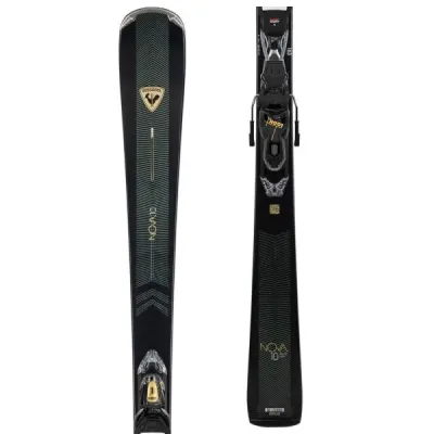 Rossignol NOVA 10 XPRESS + XPRESS W 11 GW Dámské sjezdové lyže, černá, velikost 163