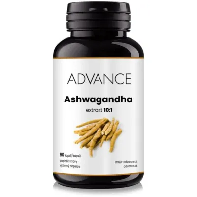 ADVANCE NUTRACEUTICS ASHWAGANDHA 90 KAPSLÍ - EXTRAKT 10:1 Doplněk stravy, , velikost UNI