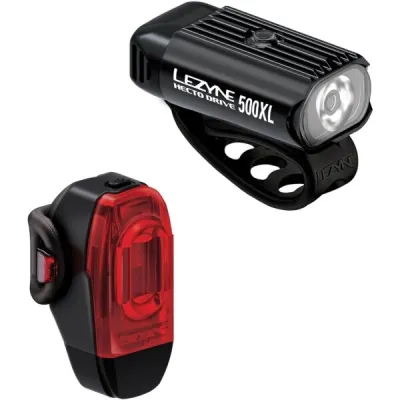 Lezyne HECTO DRIVE 500XL /  KTV DRIVE+ PAIR Set světel na kolo, černá, velikost UNI