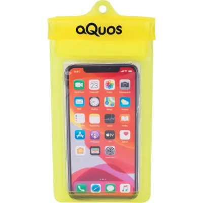 AQUOS PHONE DRY BAG Voděodolné pouzdro na mobil, žlutá, velikost UNI
