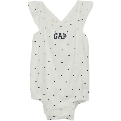 GAP BUBBLE Dětské body, bílá, velikost 12-18M