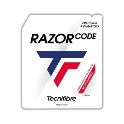 TECNIFIBRE RAZOR CODE 1.25 MM Tenisový výplet, bílá, velikost UNI