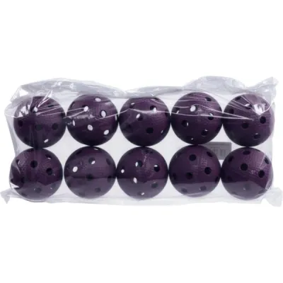 FREEZ PRIME II 10 PCS Florbalový míček, fialová, velikost UNI
