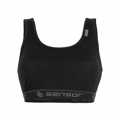 SENSOR MERINO ACTIVE dámská podprsenka černá Velikost: S 8592837047072