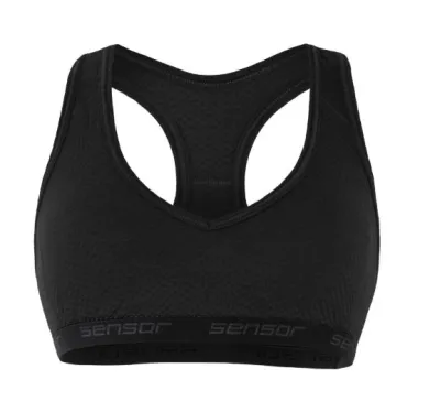 SENSOR MERINO DF dámská podprsenka černá Velikost: M