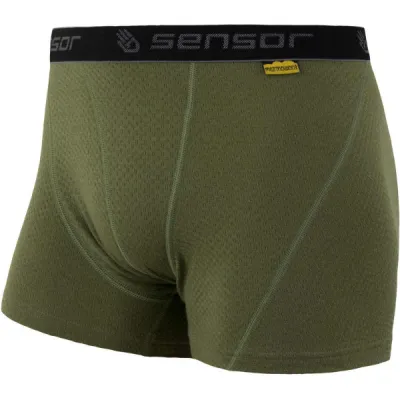 Sensor MERINO DF Pánské funkční trenky, khaki, velikost S