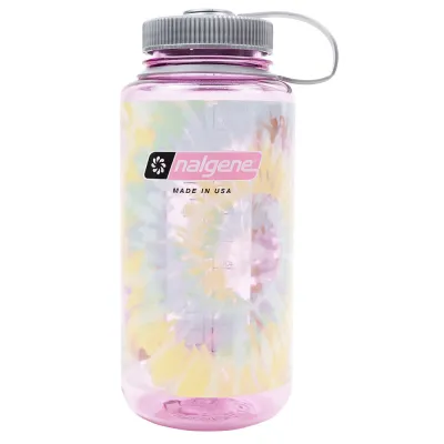 Nalgene Wide Mouth Sustain 1000 ml Cosmo/Platinum Tie Die 661195005456