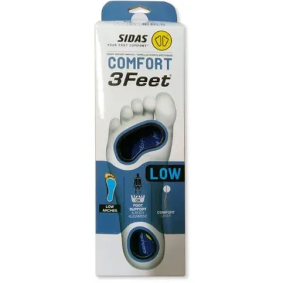 Sidas 3FEET COMFORT LOW Vložky do bot, modrá, velikost 37-38