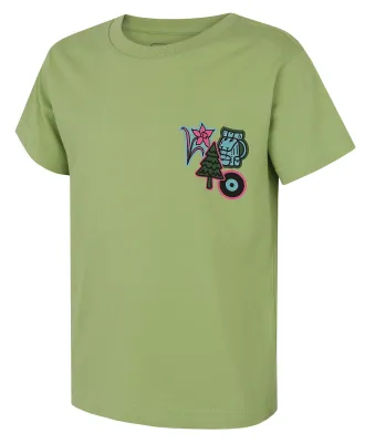 Husky Dětské bavlněné triko Tee Patch K light green Velikost: 152