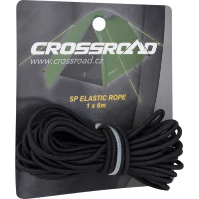 Crossroad SP ELASTIC ROPE Náhradní gumové lanko ke stanům, černá, velikost UNI